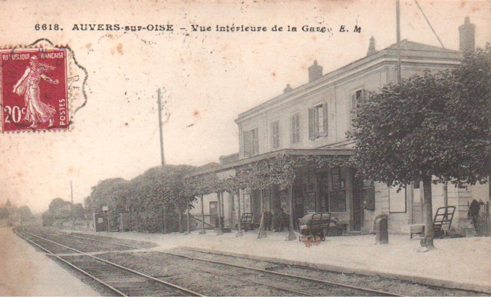 Auvers-sur-oise:vue Intérieure De La Gare. - Auvers Sur Oise