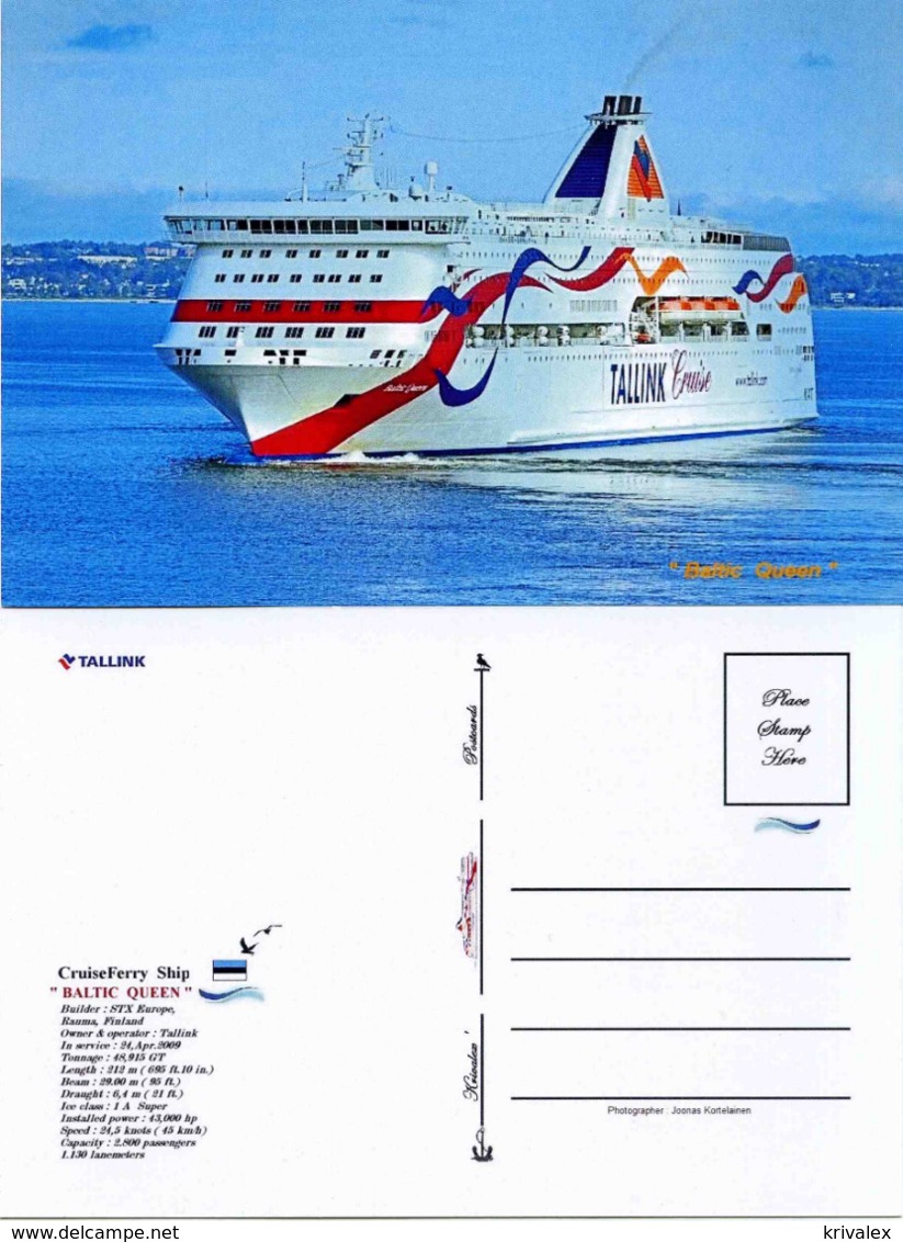 Ship Postcards - Passenger   Ship : " Baltic Queen   " Variant Read Description - Other & Unclassified