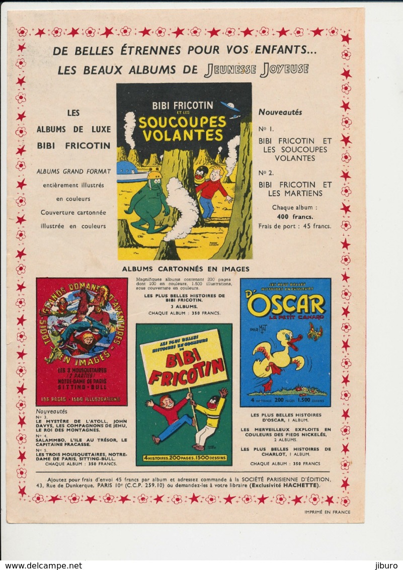 Publicité 1956 Album  Bibi Fricotin Oscar Le Petit Canard  223CH22 - Non Classés