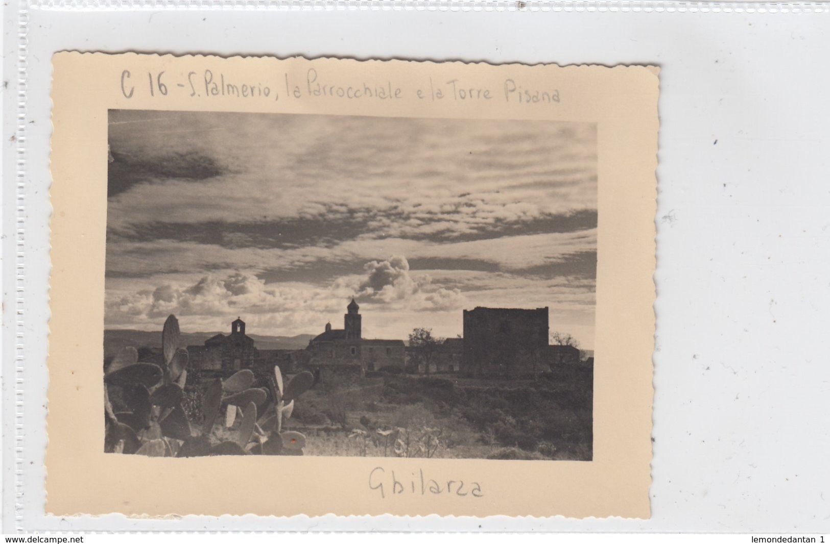 S. Palmerio, La Parrochiale E La Torre Pisana. Ghilarza. Photo, No Postcard. - Oristano