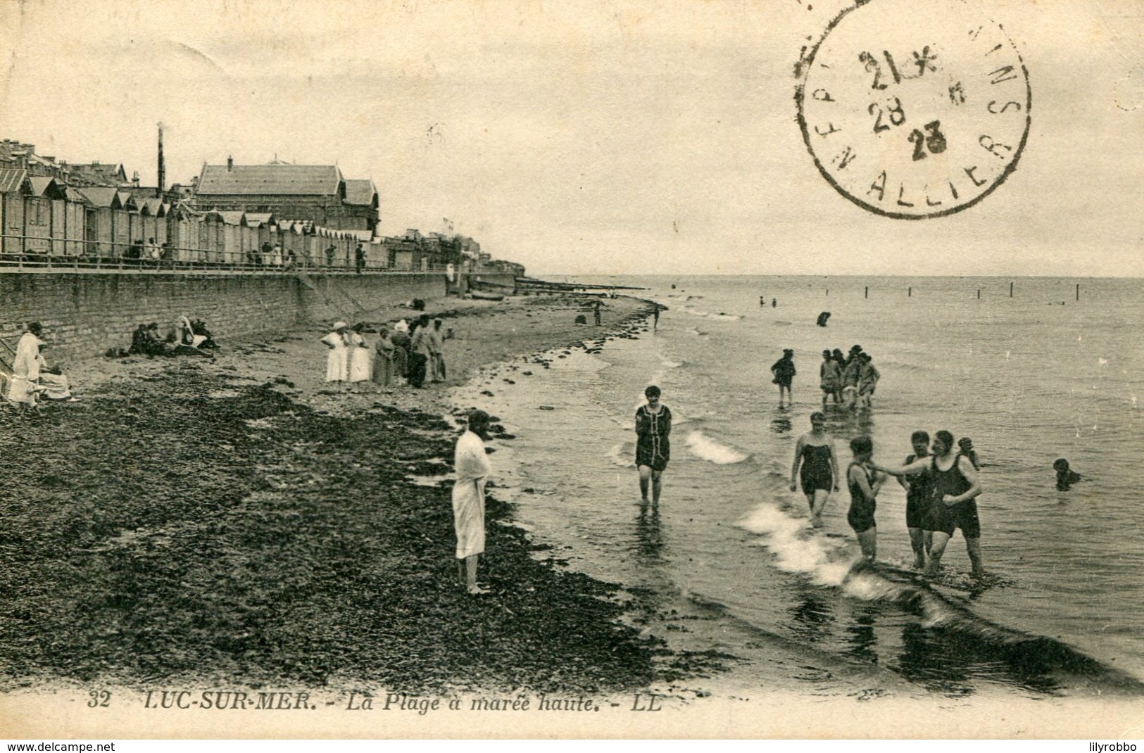 FRANCE - Luc-sur-Mer 1923 - La Plage A Maree Haufe By LL - Luc Sur Mer