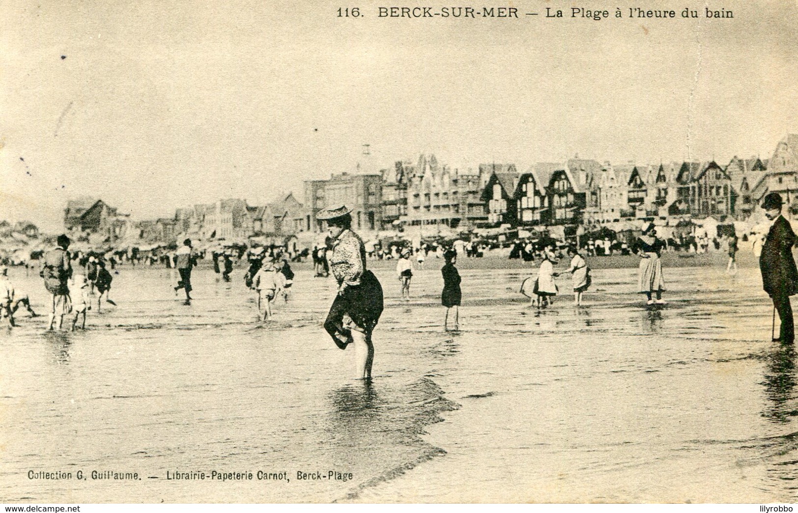 FRANCE - Berck-sur-Mer.  La Plage A L'heure Du Bain 1905 - VG Postmarks Etc - Berck