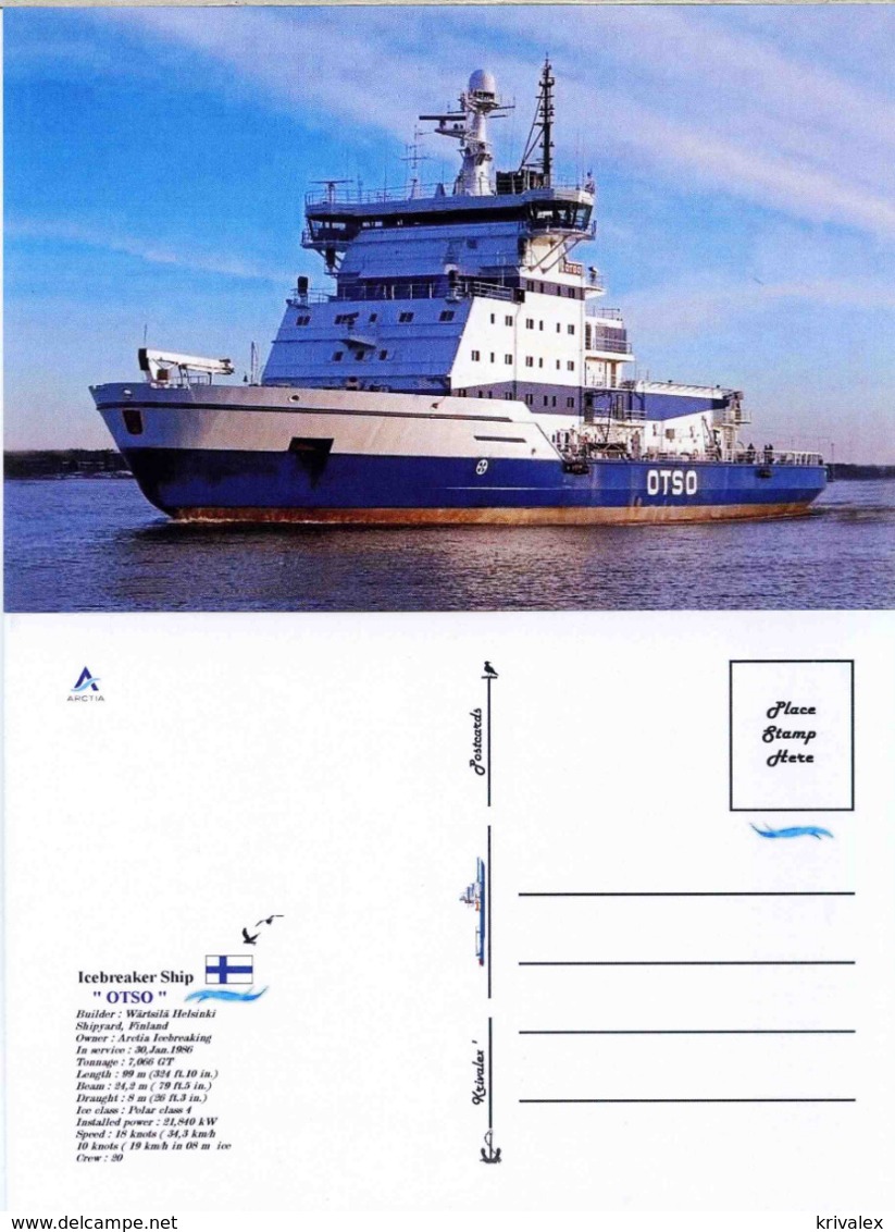 Ship Postcards - Passenger   Ship : " OTSO   " Variant Read Description - Other & Unclassified