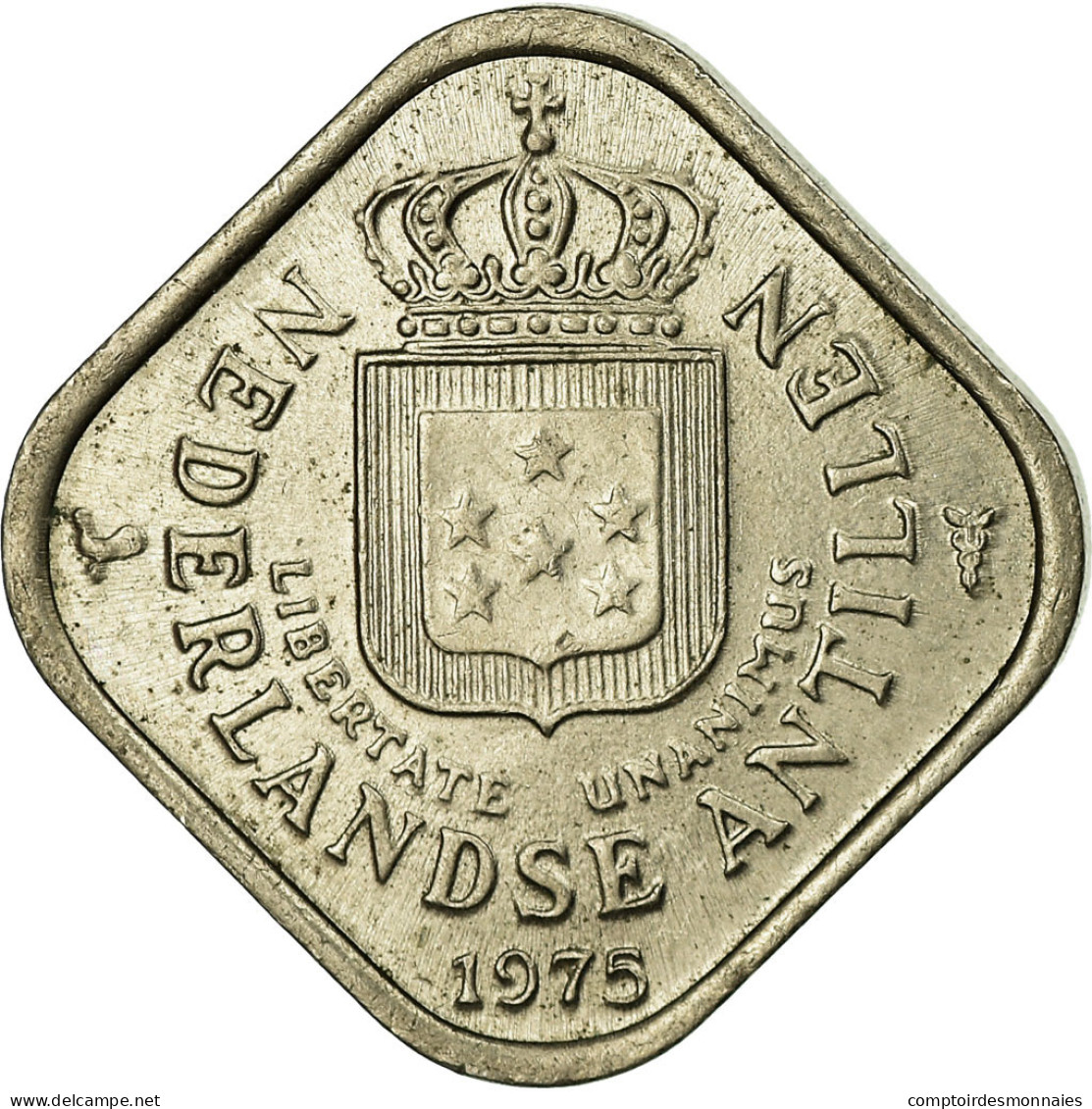 Monnaie, Netherlands Antilles, Juliana, 5 Cents, 1975, TTB, Copper-nickel, KM:13 - Netherland Antilles