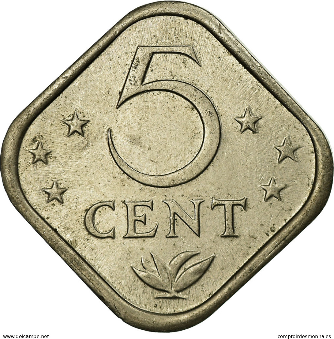 Monnaie, Netherlands Antilles, Juliana, 5 Cents, 1975, TTB, Copper-nickel, KM:13 - Netherland Antilles