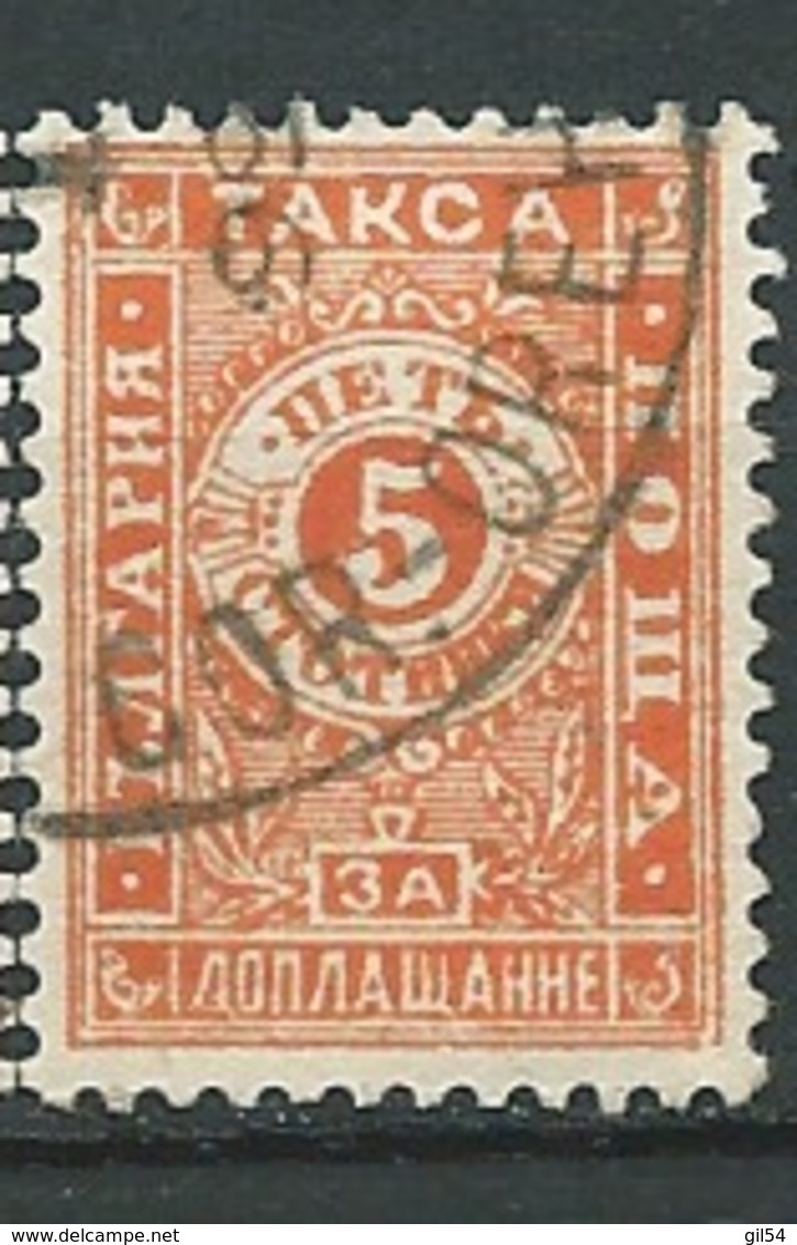 Bulgarie    Taxe  -  Yvert N°  13 Oblitéré     -  Cw 34839 - Timbres-taxe