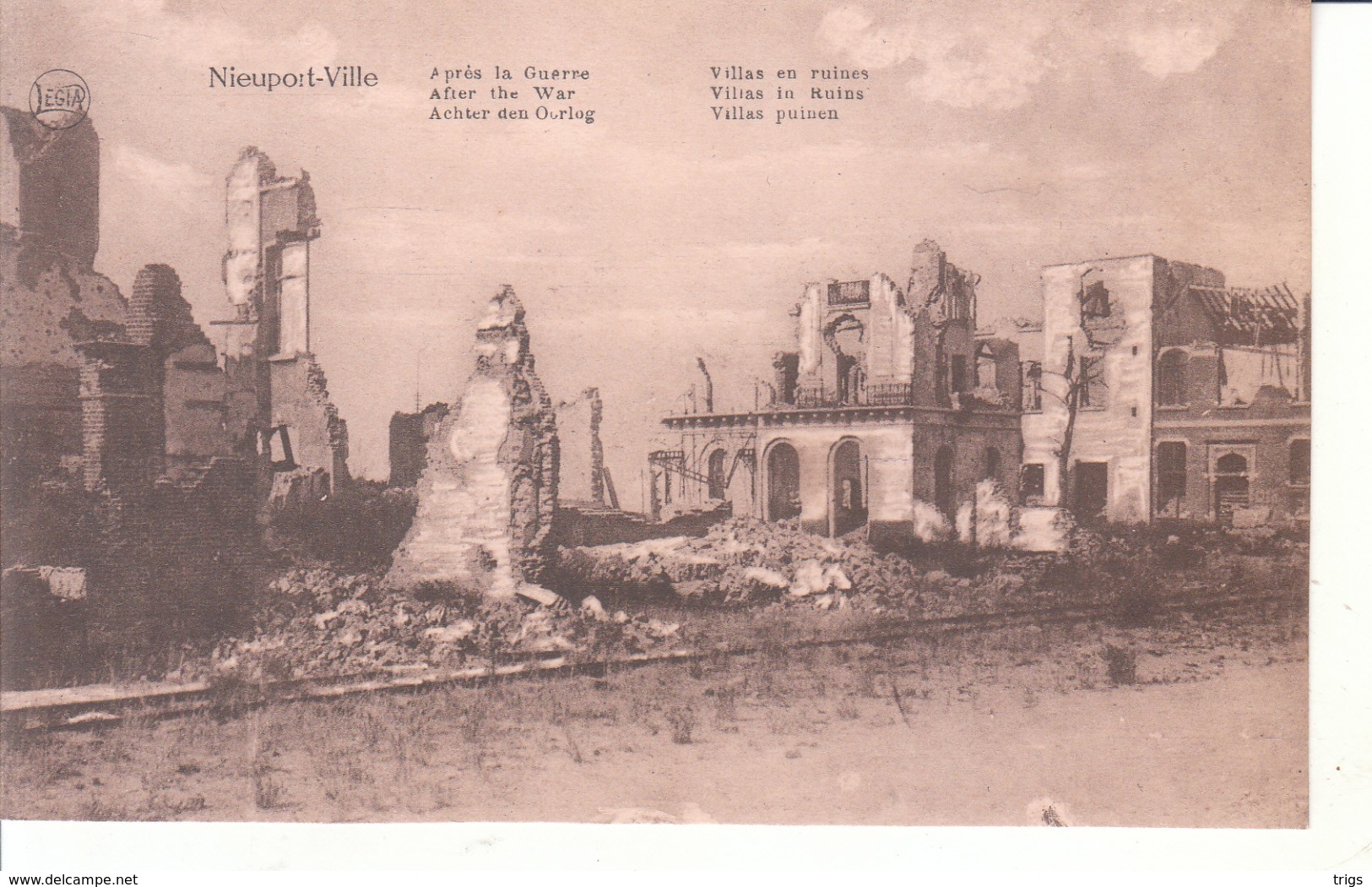 Nieuport Ville (1914-1918) - Villas En Ruines - Nieuwpoort