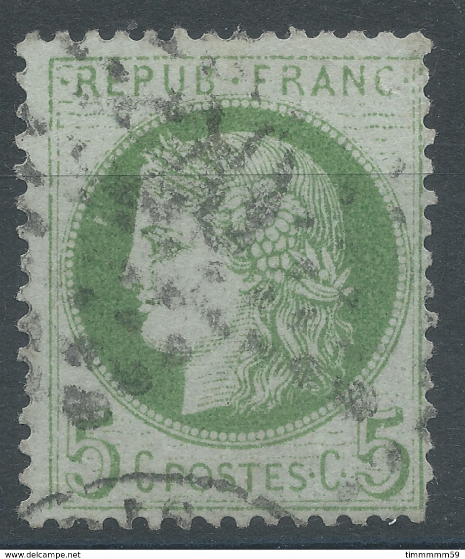 Lot N°51298  Variété/n°53, Oblit étoile Chiffrée 20 De PARIS (R.St-Domque-St-Gn ,56), Tache Blanche Face Au Frond, Filet - 1871-1875 Ceres