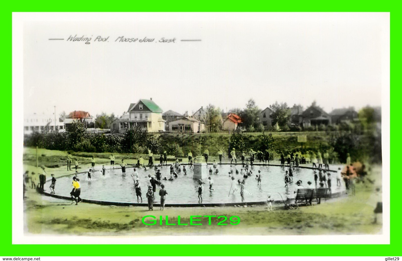 MOOSE JAW, SASKATCHEWAN - WADING POOL - WELL ANIMATED -  THE GOWEN SUTTON CO LTD - REAL-PHOTO - - Other & Unclassified