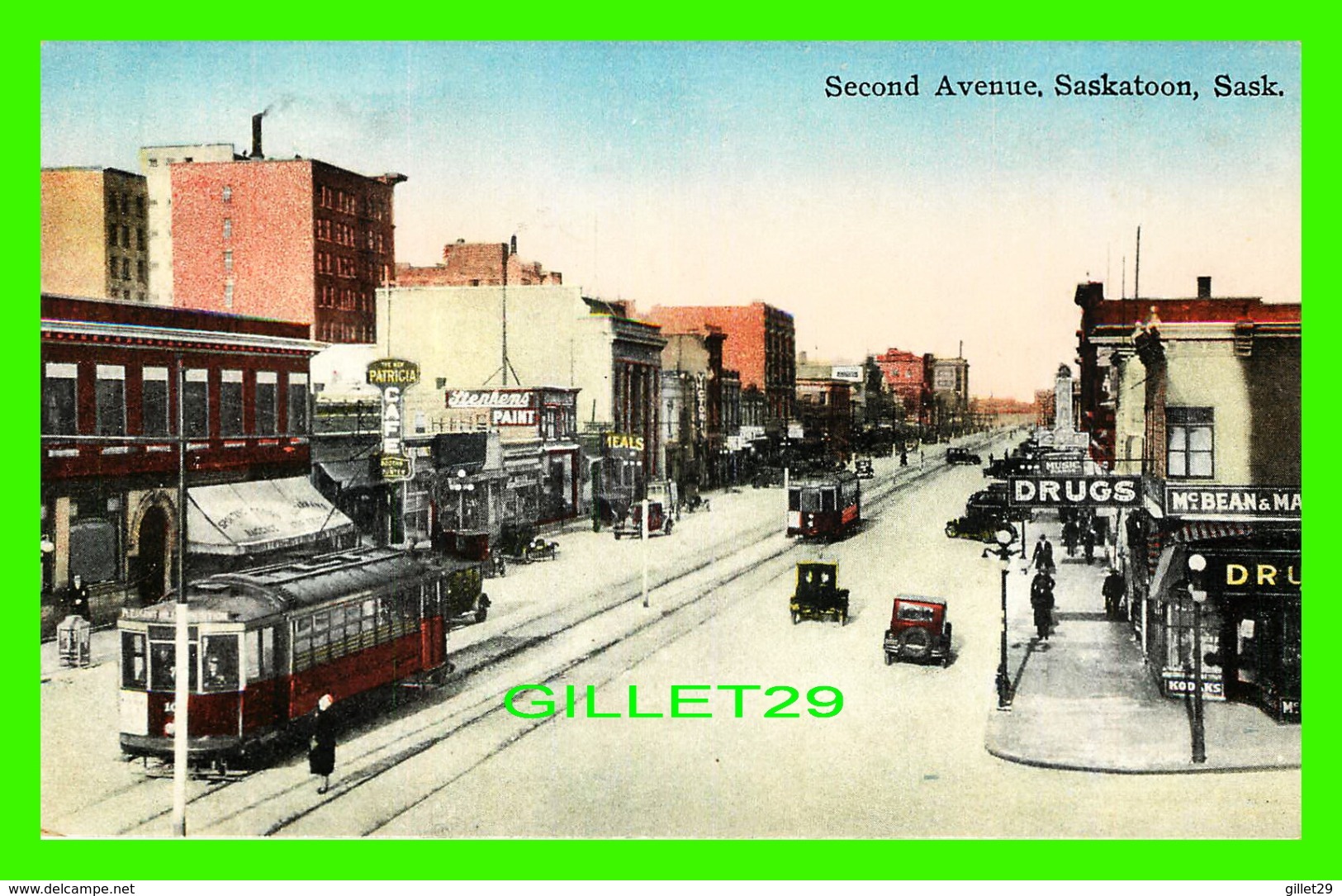 SASKATOON, SASKATCHEWAN - SECOND AVENUE IN WINTER - TRAVEL -  NOVELTY MFG & ART CO LTD - - Saskatoon