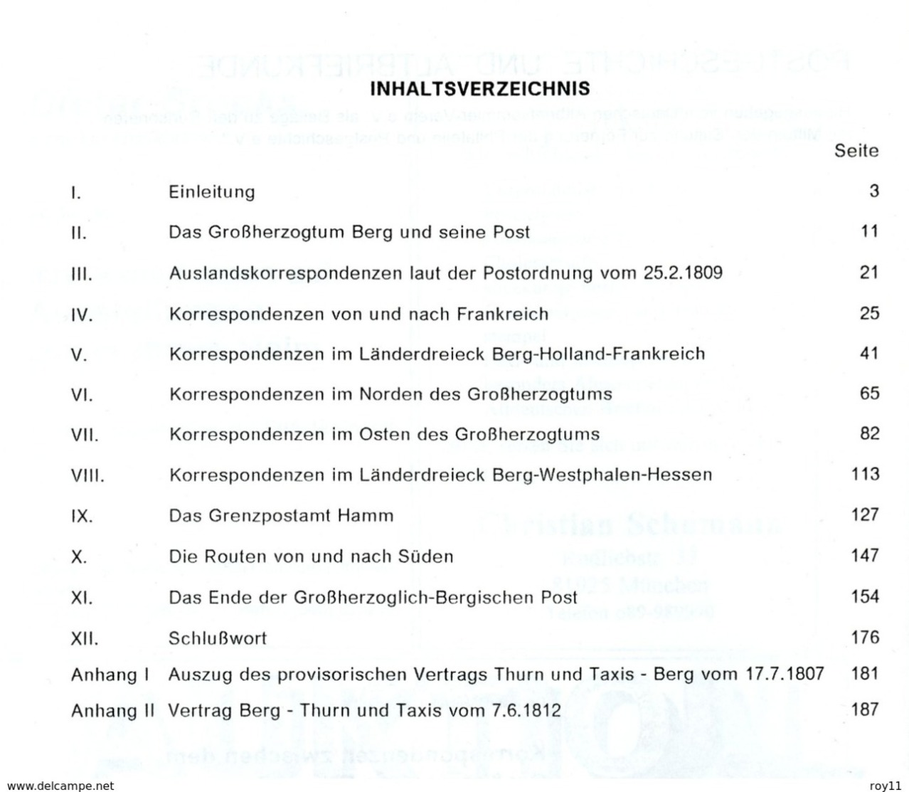 Korrespondenzen Zw. Dem Großherzogthum Berg + Seinen Nachbarn 1806 - 1813 III Postgeschichte + Altbriefkunde Heft 123 - Prefilatelia