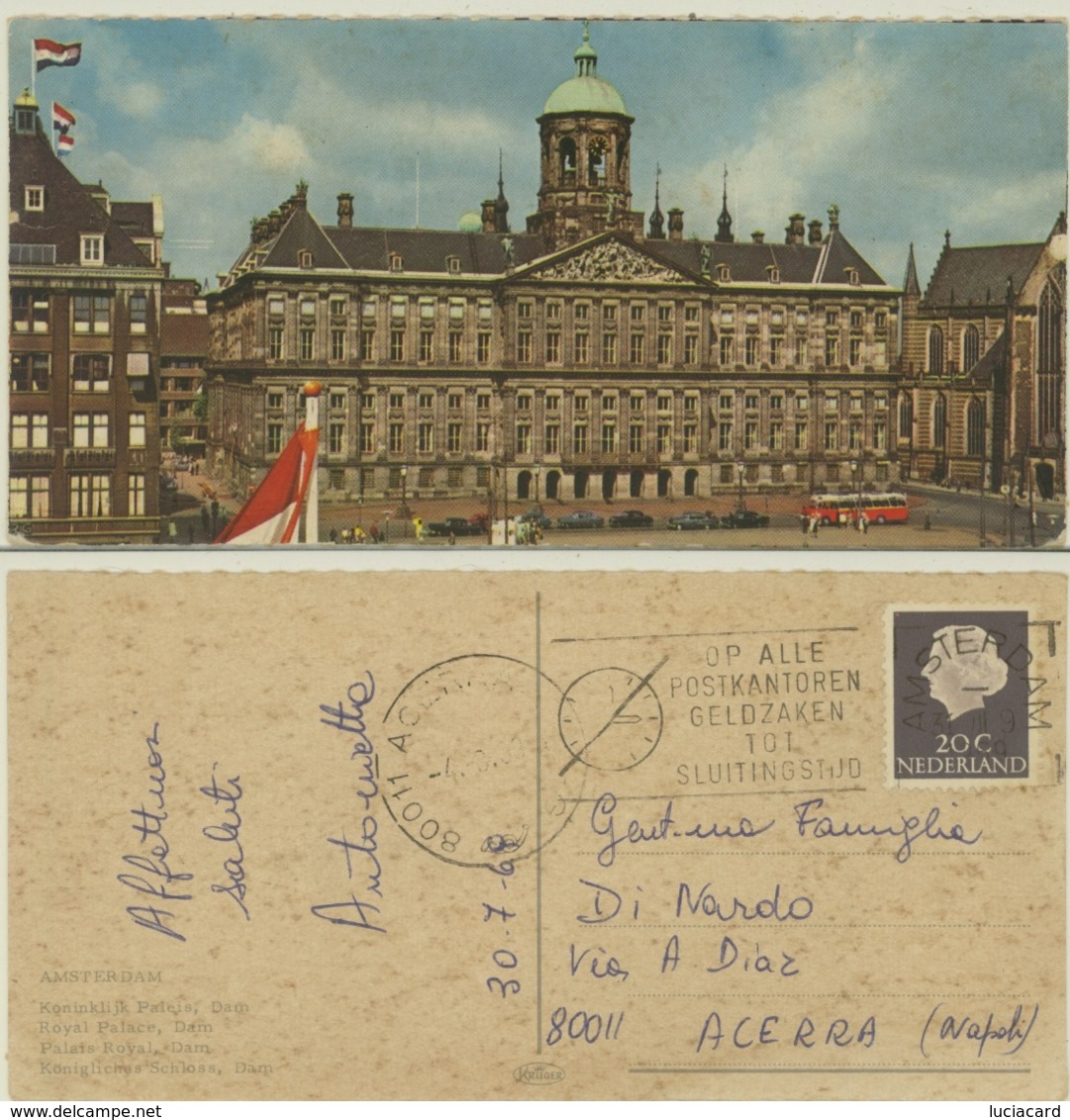 SMALL POSTCARD AMSTERDAM - Amsterdam