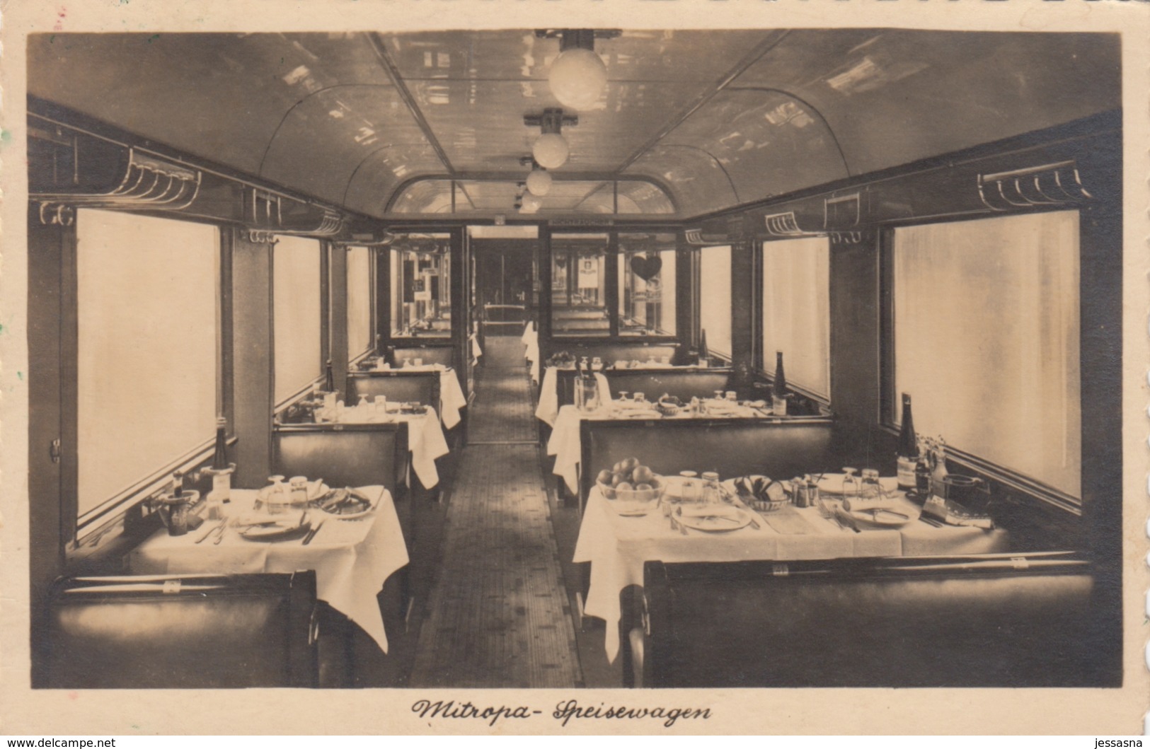 AK - MITROPA - Speisewagen - 1916 - Eisenbahnen