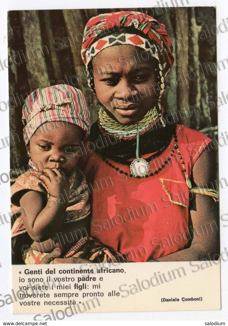 Missionari Comboniani - Daniele Comboni - Lago Di Garda Limone - Bambino Baby Africa - Cartolian Santino Holy Card - Altri & Non Classificati