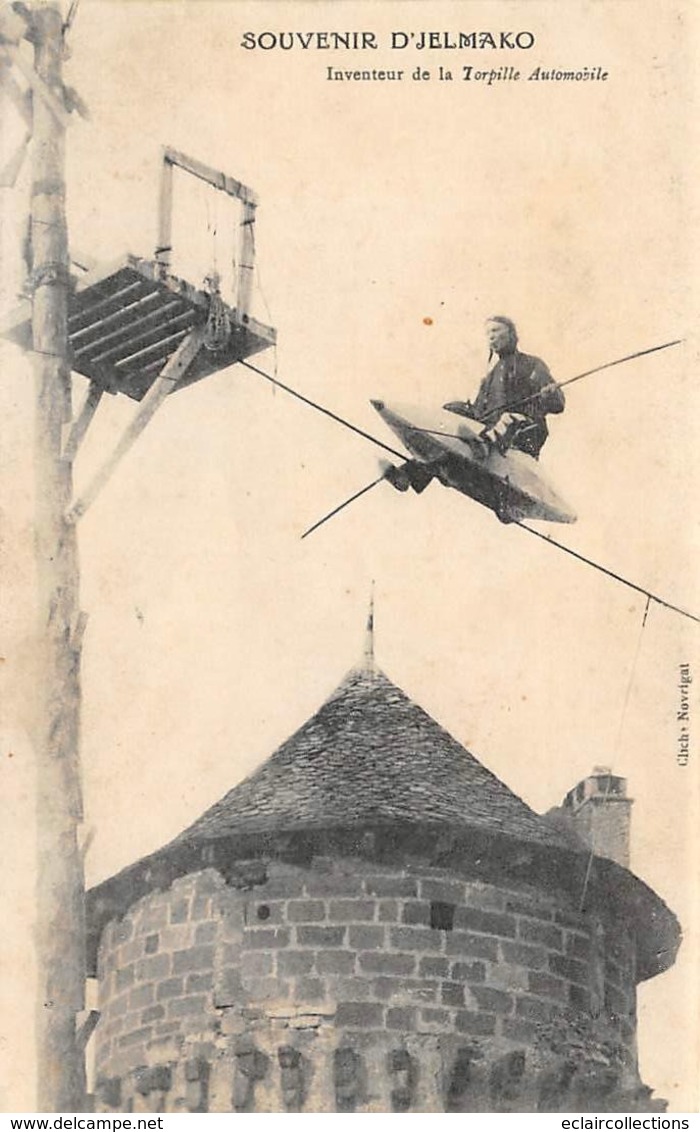 Thème:     Cirque.   . D'Jelmako   La Torpille Automobile        ( Décollée Voir Scan) - Cirque