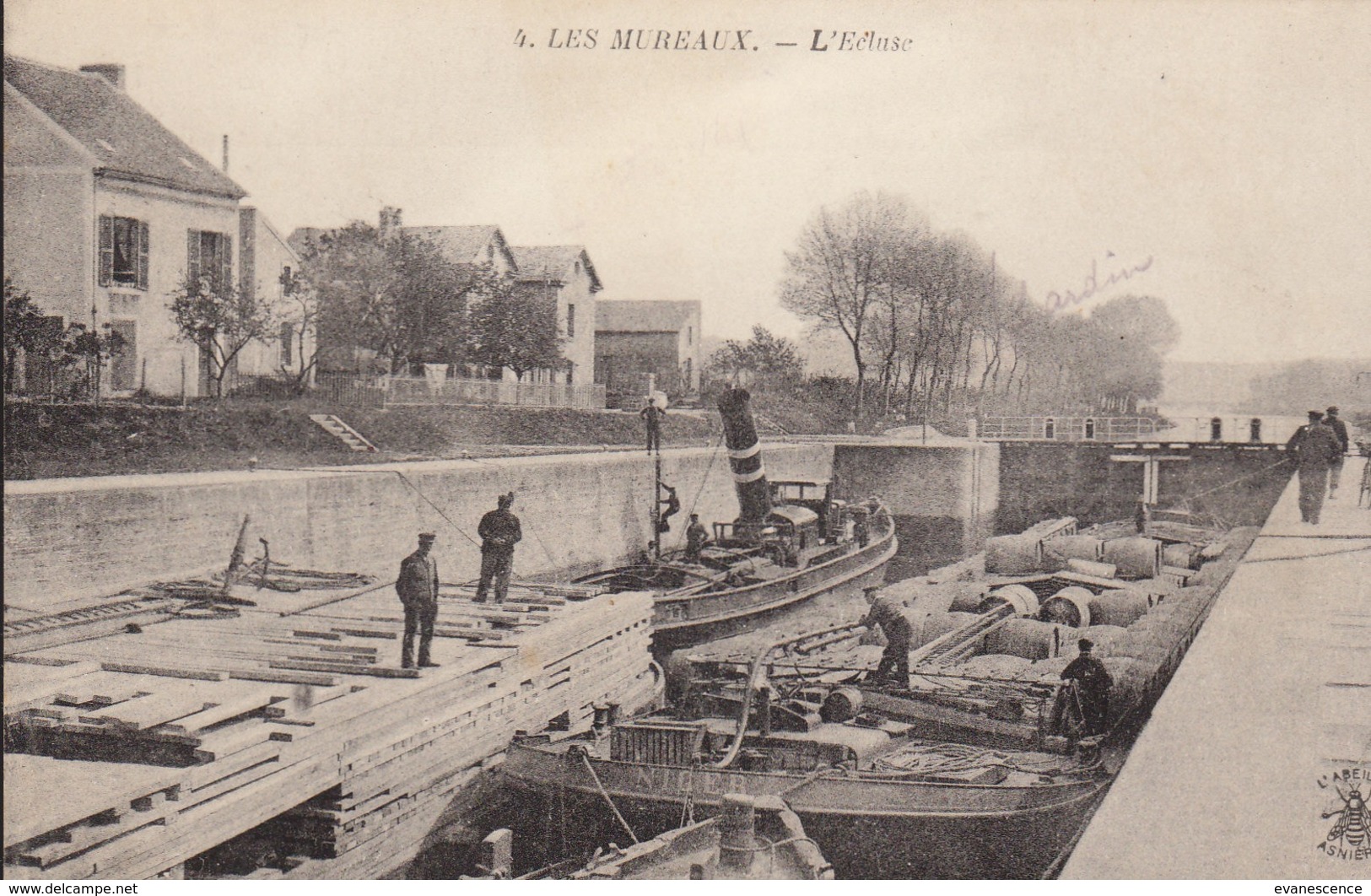 Les Mureaux : Le Canal , L'écluse Péniche Beau Plan   ///  REF  OCT. 19  /// N° 9733 - Les Mureaux