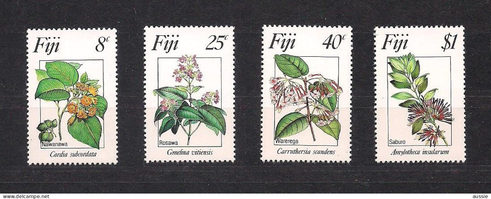 Fiji Fidji 1983 Yvertn° 488-491 *** MNH   Cote 6,00 Euro Fleurs Bloemen Flowers - Fidji (1970-...)