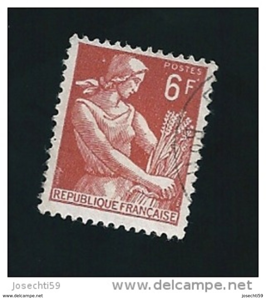 N° 1115  Moissonneuse 6frs  Timbre  France  1957-1960 - Oblitérés
