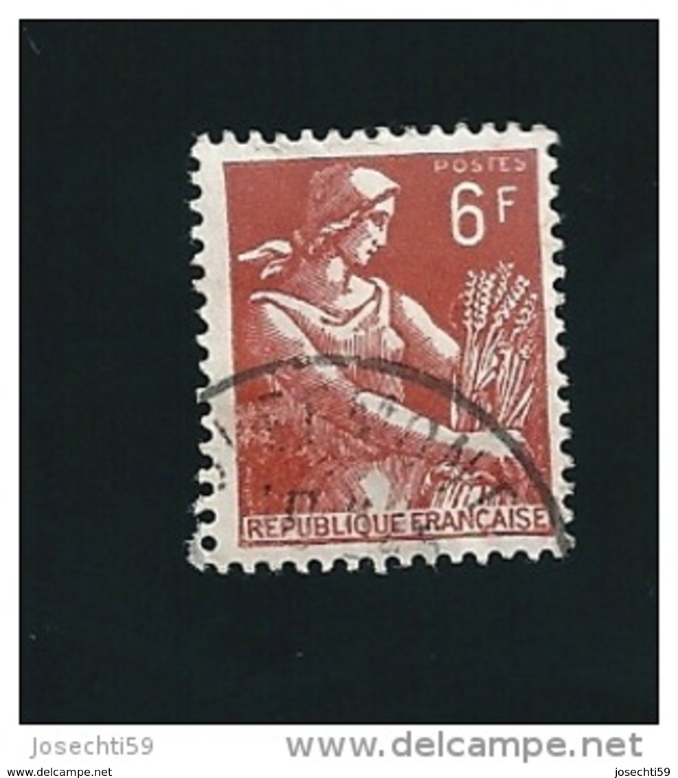 N° 1115  Moissonneuse 6frs  Timbre  France  1957-1960 - Oblitérés