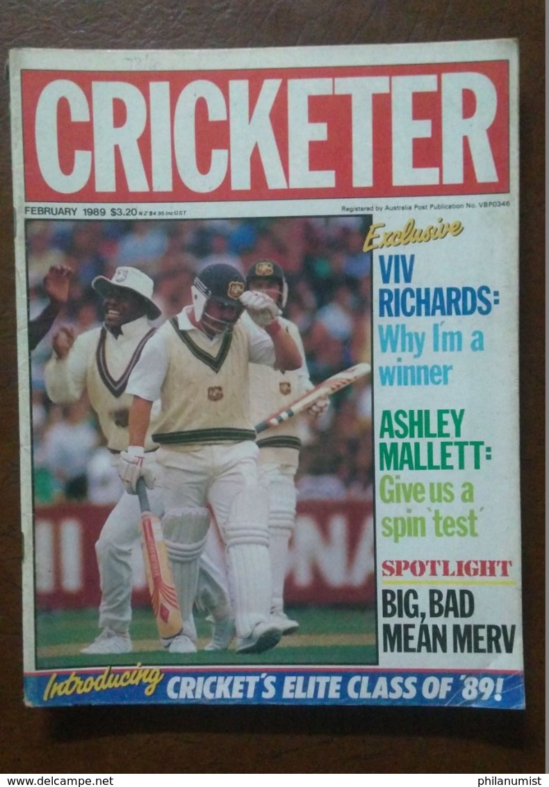 10 CRICKETER AUSTRALIA MAGAZINE LOT 1980's !!