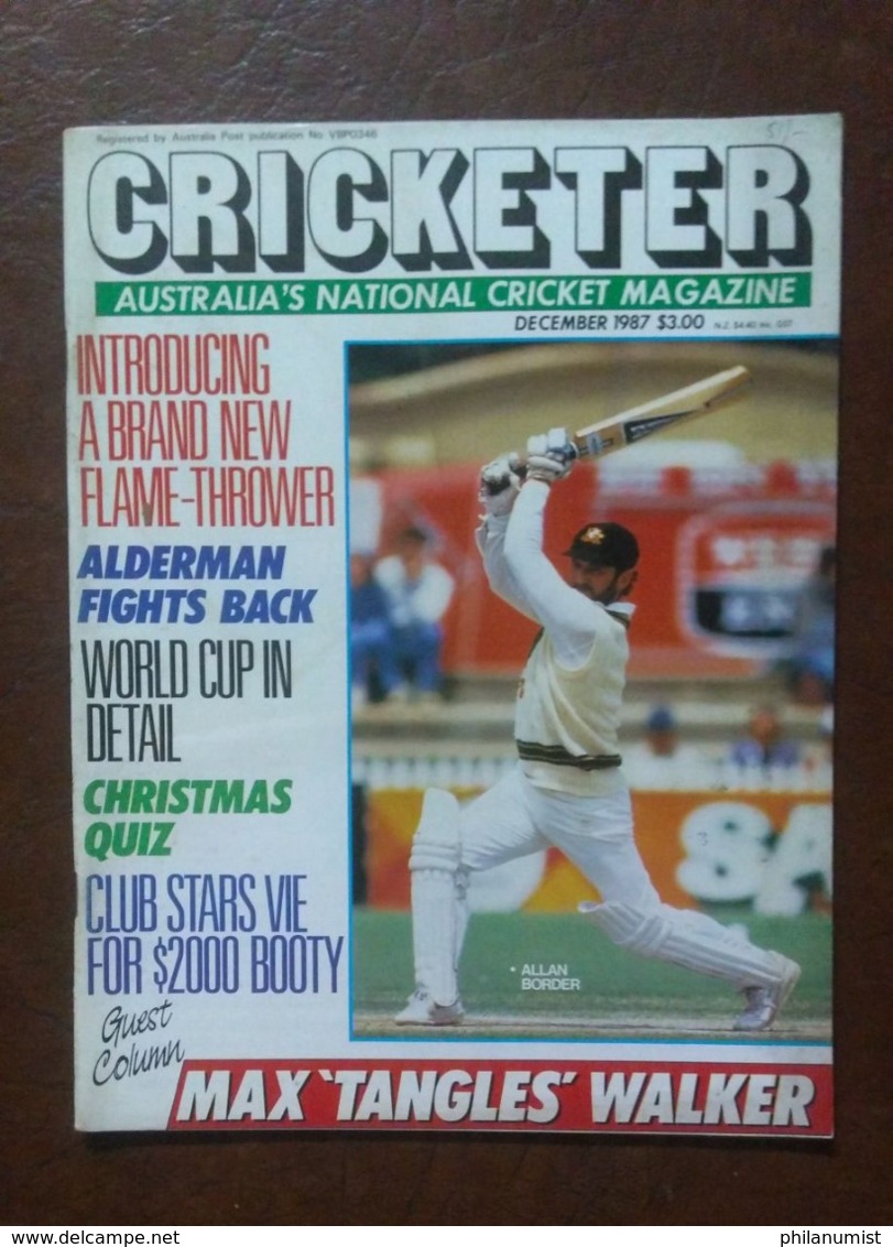 10 CRICKETER AUSTRALIA MAGAZINE LOT 1980's !!