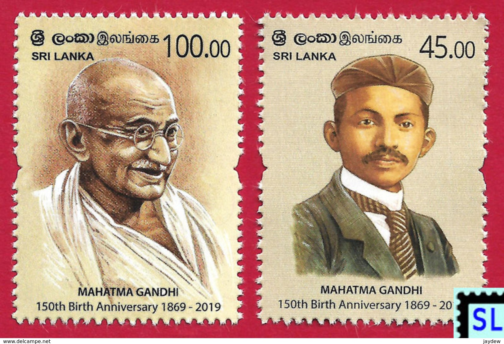 Sri Lanka Stamps 2019, Mahatma Gandhi, India, MNH - Sri Lanka (Ceylon) (1948-...)