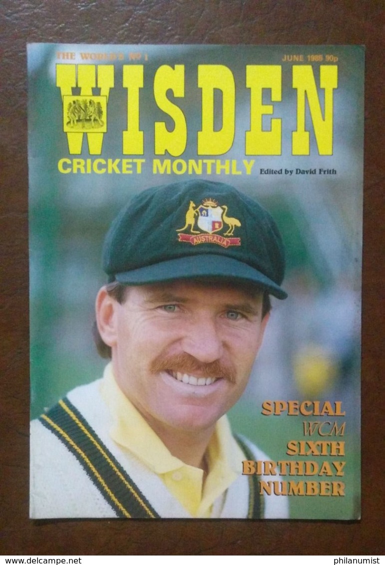 10 WISDEN CRICKET MONTHLY MAGAZINE DECEMBER 1980's LOOK !!