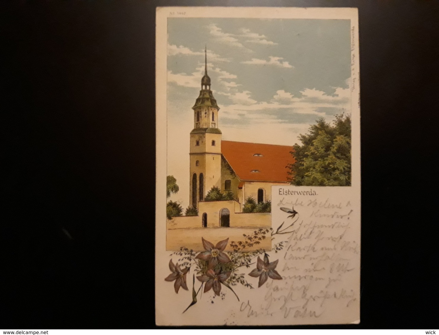 AK Elsterwerda Bahnpoststempel Wittenberge-kohlfurt    - Litho 1900 - Selten !!! - Elsterwerda