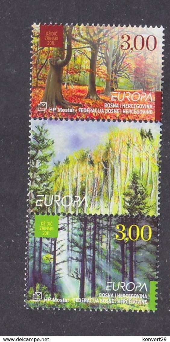 Bosnia And Herzegovina Croatian (Mostar) 2011  Europa CEPT - The Forest MNH - 2011