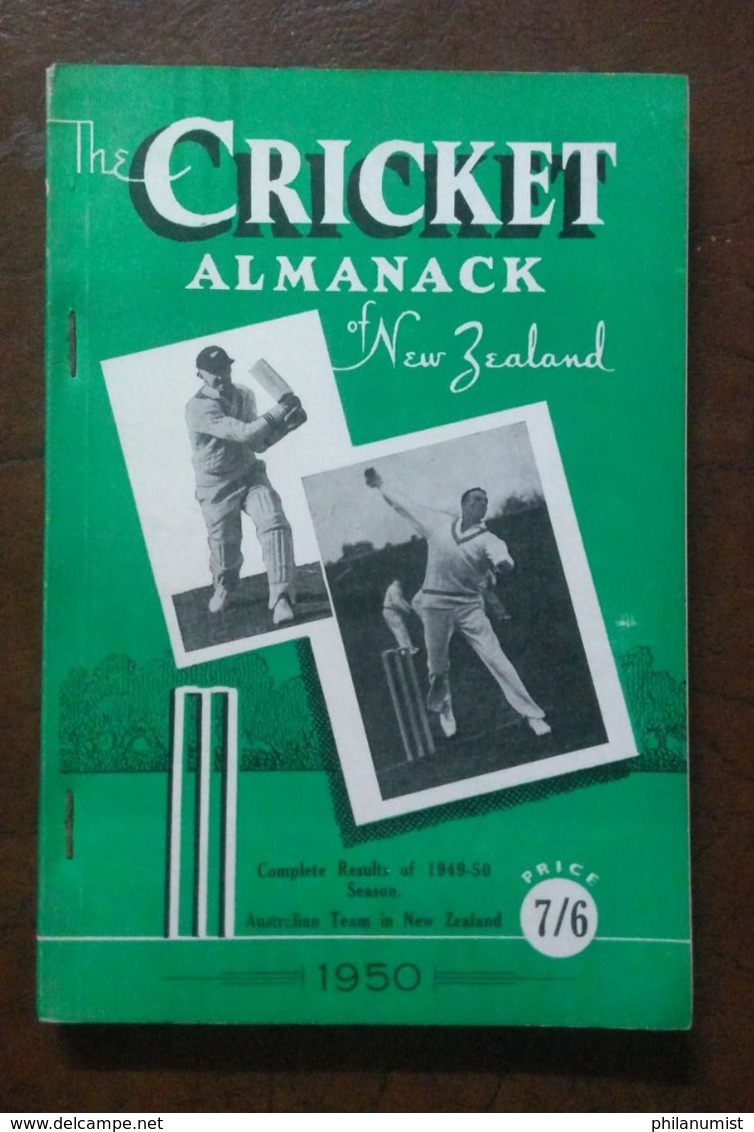 THE CRICKET ALMANACK NEW ZEALAND ANNUAL 1950 LOOK !! - 1950-Aujourd'hui