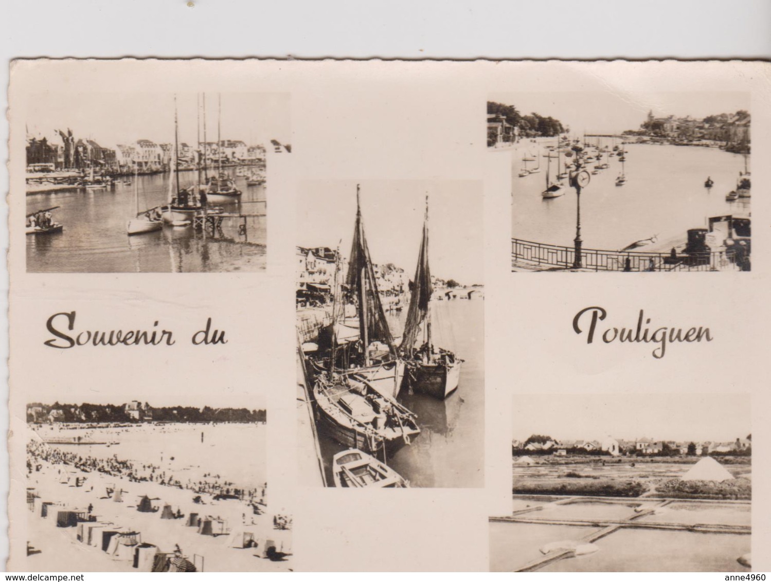 44 - CPSM - SOUVENIR DU POULIGUEN - Le Pouliguen