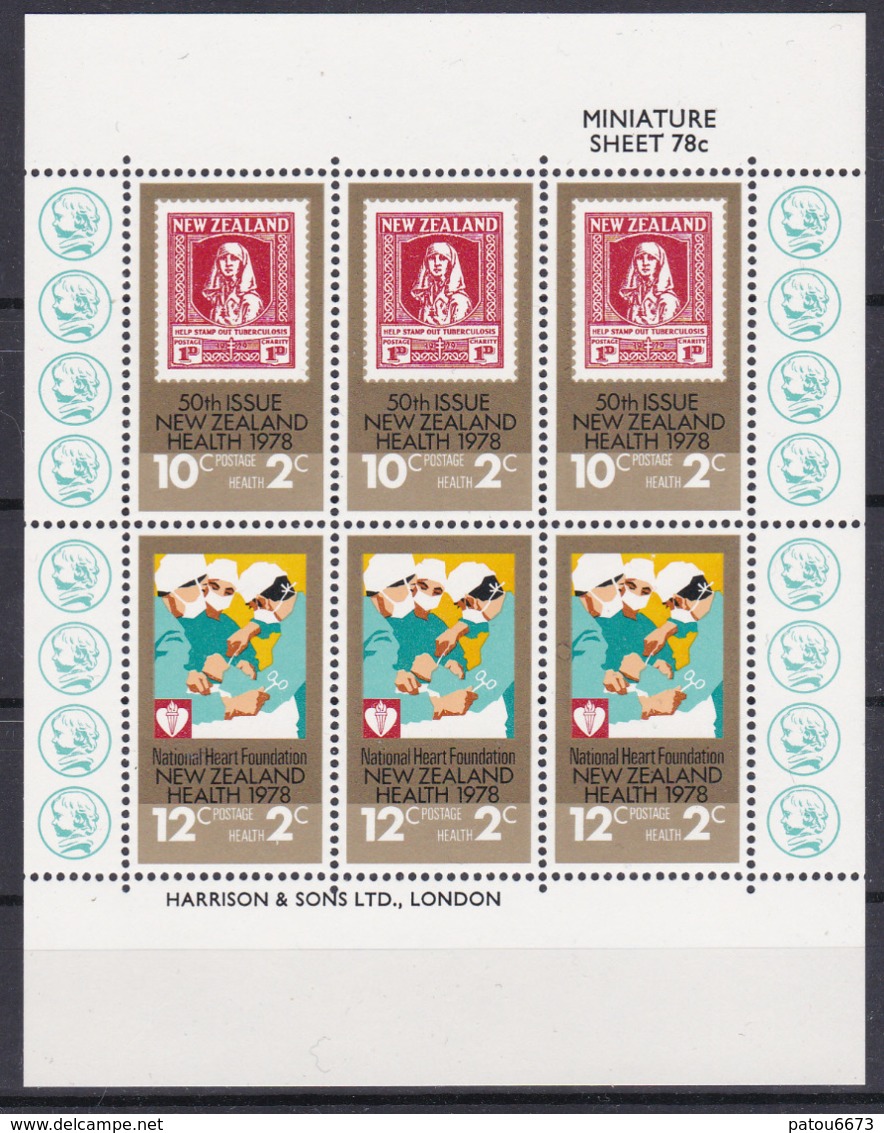 New Zealand 1978 Health Heart Surgery YT BF042 SG Childs MNH** Luxe - Other & Unclassified