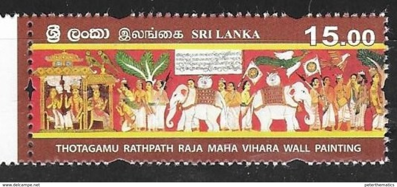 SRI LANKA, 2019, MNH, CELEBRATIONS, VESAK, ELEPHANTS, BIRDS, 1v - Other & Unclassified