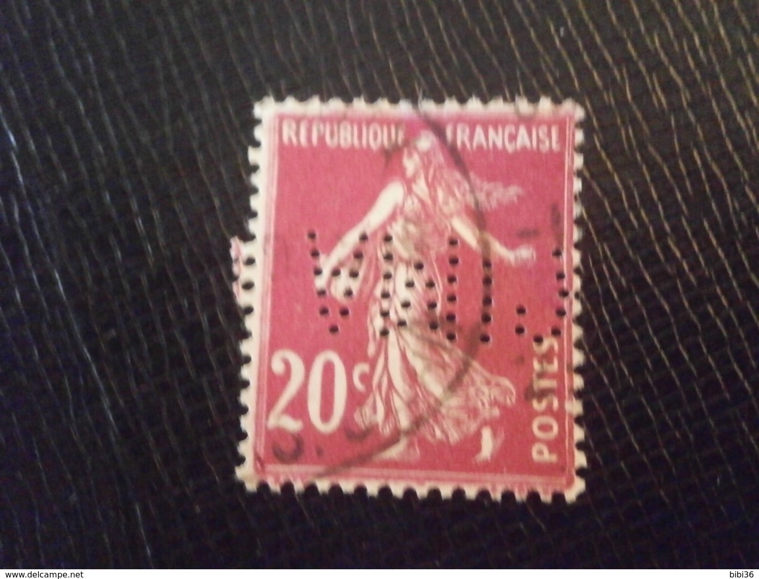 FRANCE TIMBRE SEMEUSE 190 CIMA176 PERFORE PERFORES PERFIN PERFINS PERFO PERFORATION PERFORIERT LOCHUNG PERFORATI PERCE - Autres & Non Classés