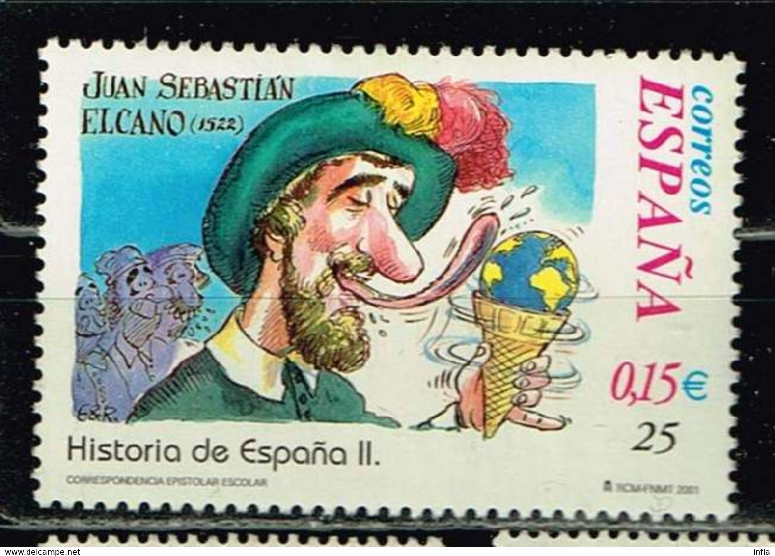 Spanien 2001, Michel# 3660 O Juan Sebastian Elcano's Circumnavigation 1522 - Used Stamps