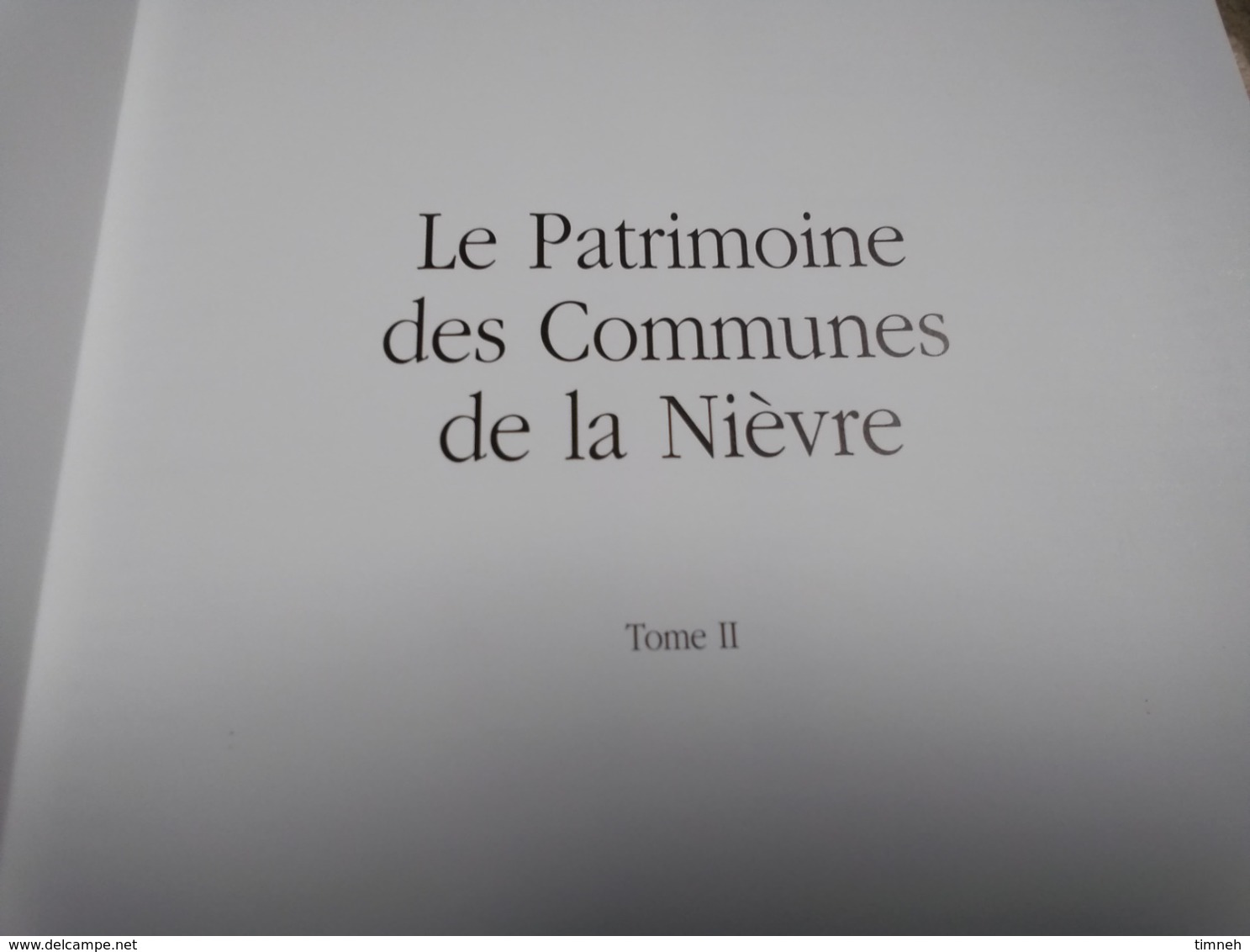 &INCOMPLET TOME II SEUL& LE PATRIMOINE DES COMMUNES DE LA NIEVRE 58 - LE FLOHIC 1999 - De Page 565 à 1095 (fin Tome II) - Bourgogne