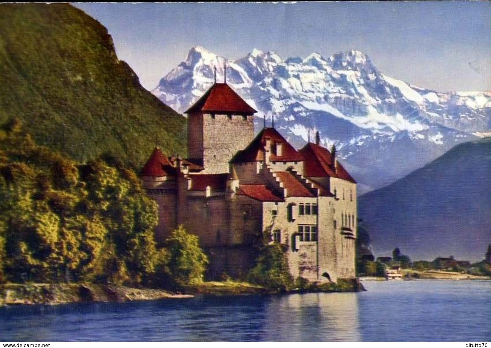 Montreux - Chateau De Chillon - Formato Grande Viaggiata Mancante Di Affrancatura – E 13 - Altri & Non Classificati