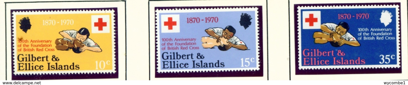 GILBERT AND ELLICE ISLANDS  -  1970 Red Cross Set Unmounted/Never Hinged Mint - Gilbert & Ellice Islands (...-1979)