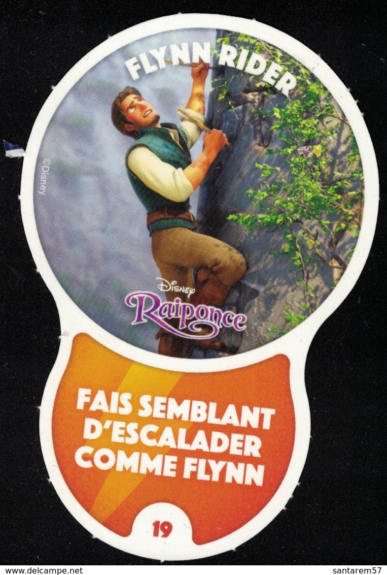 Carte à Collectionner Disney Auchan Les Défis Challenge Flynn Rider 19 / 96 - Other & Unclassified