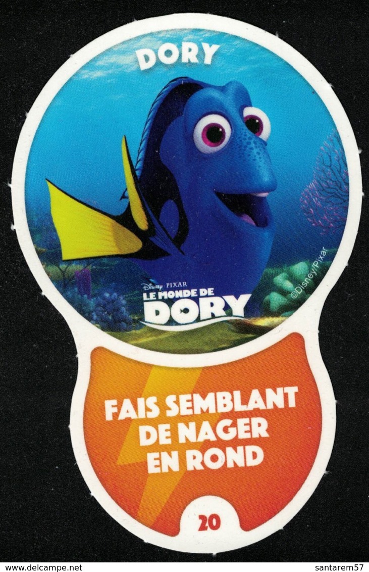 Carte à Collectionner Disney Auchan Les Défis Challenge Dory 20 / 96 - Sonstige & Ohne Zuordnung
