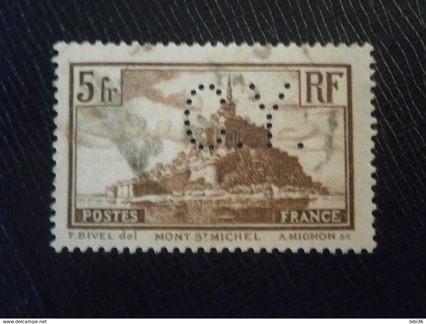 FRANCE TIMBRE MONT SAINT MICHEL 260 CY382 PERFORE PERFORES PERFIN PERFINS PERFORATION PERFORIERT LOCHUNG PERFORATI PERCE - Autres & Non Classés