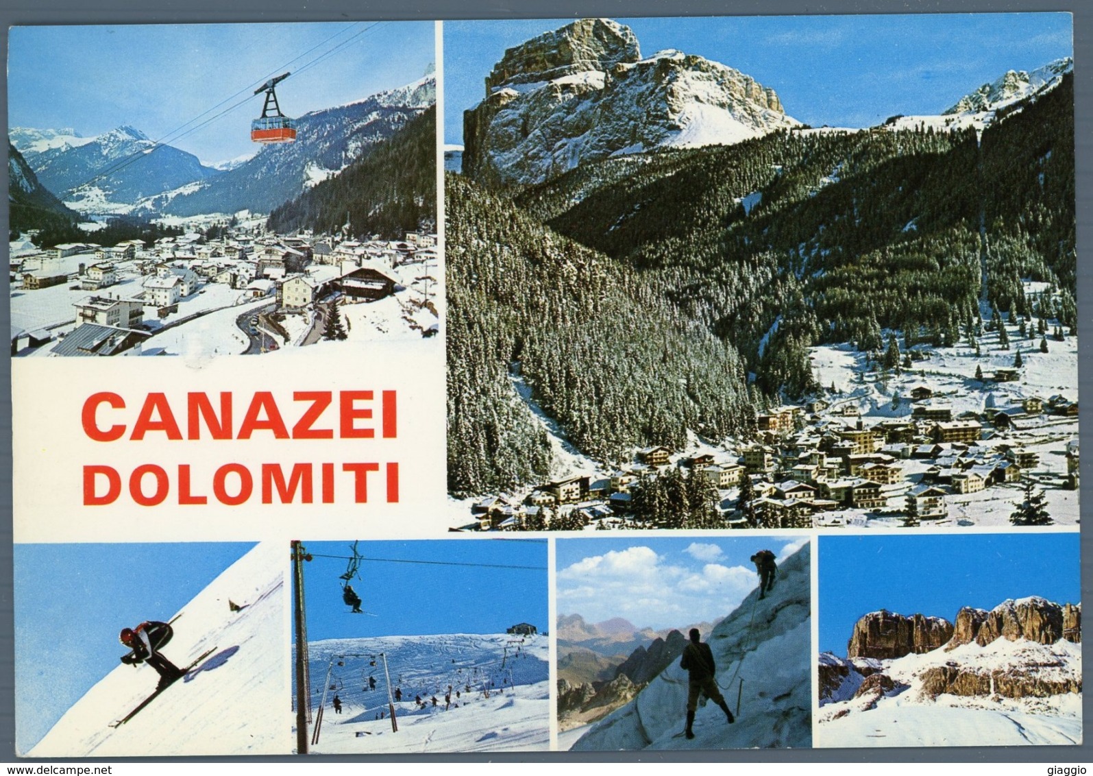 °°° Cartolina - Canazei Dolomiti Vedute Viaggiata °°° - Trento