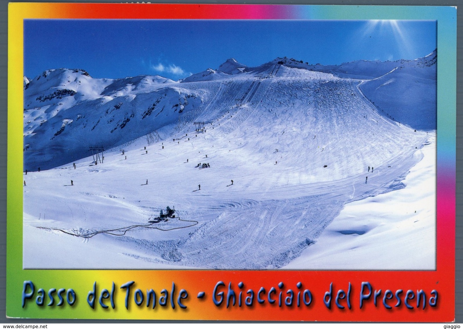 °°° Cartolina - Passo Del Tonale Ghiacciaio Del Presena Viaggiata °°° - Trento