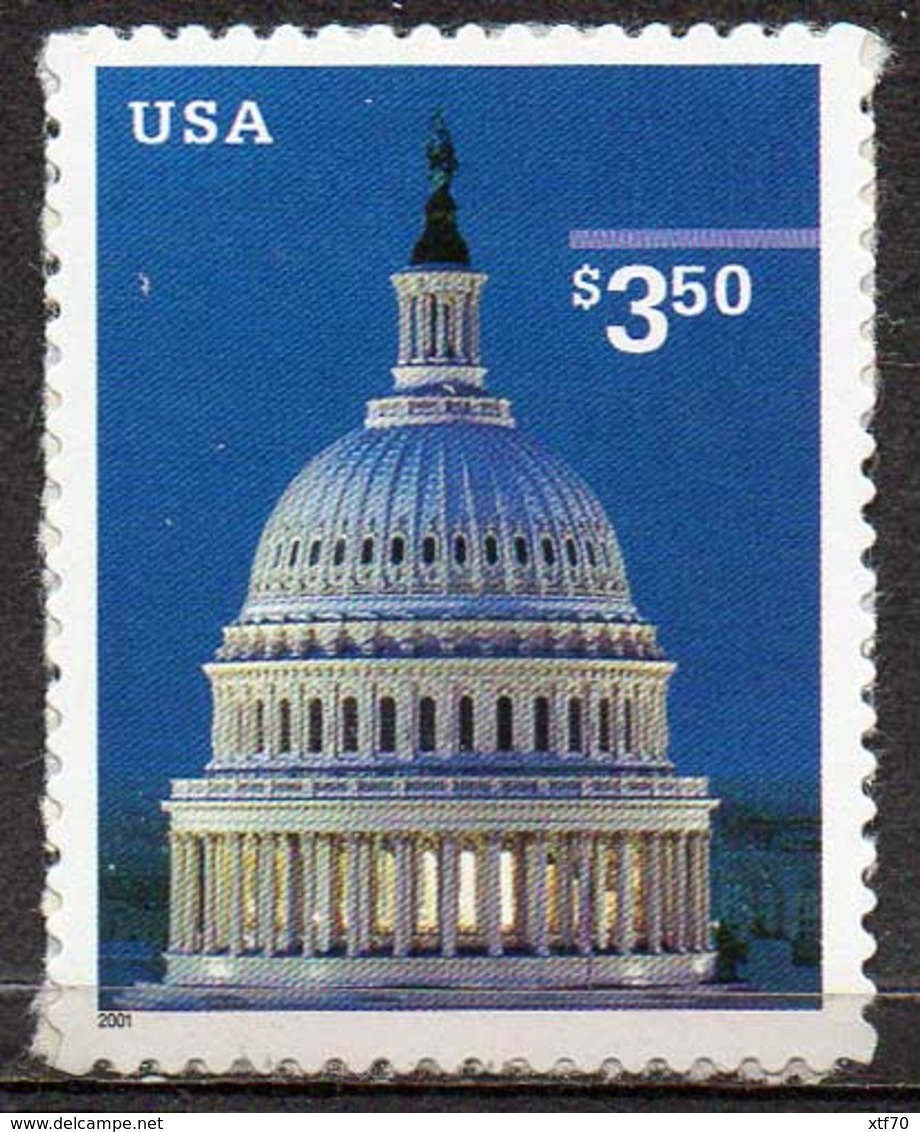 USA 2001 $3.50 Capitol Dome - Unused Stamps