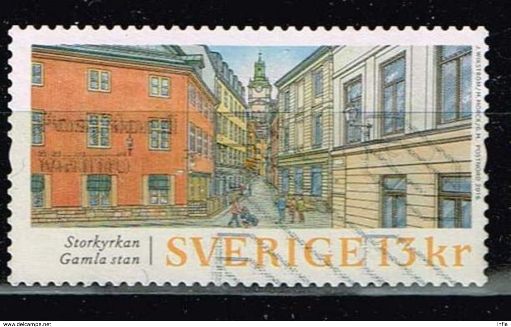 Schweden 2016,Michel# 3122 O  Old Town Stockholm - Gebruikt