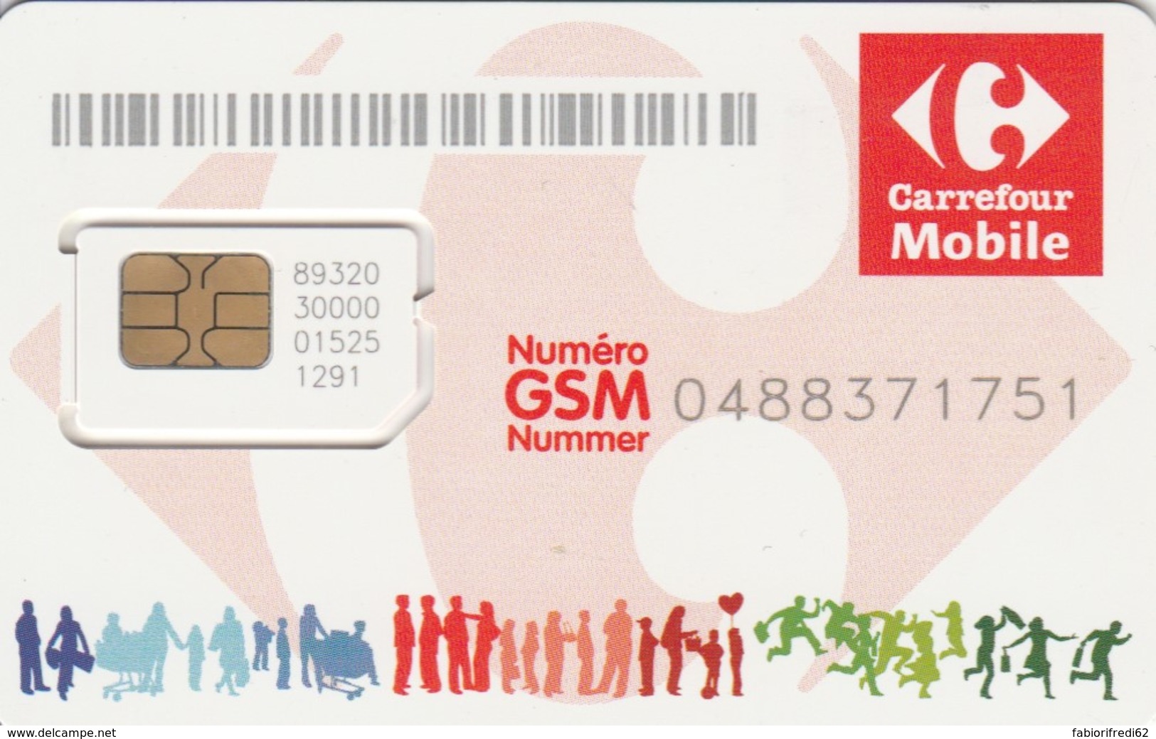 SIM WITH GSM BELGIO (E51.7.3 - Carte GSM, Ricarica & Prepagata