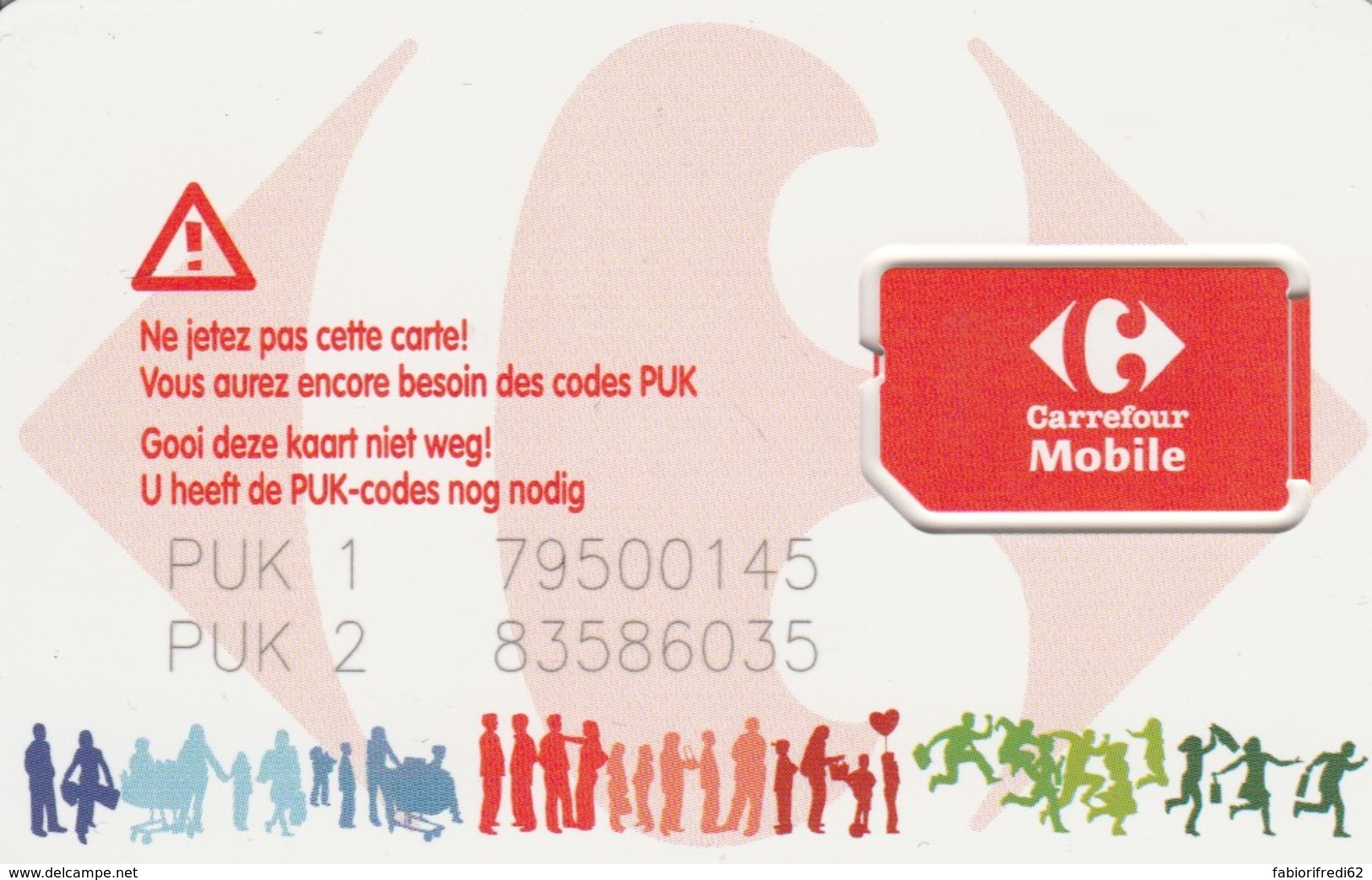 SIM WITH GSM BELGIO (E51.7.3 - Carte GSM, Ricarica & Prepagata