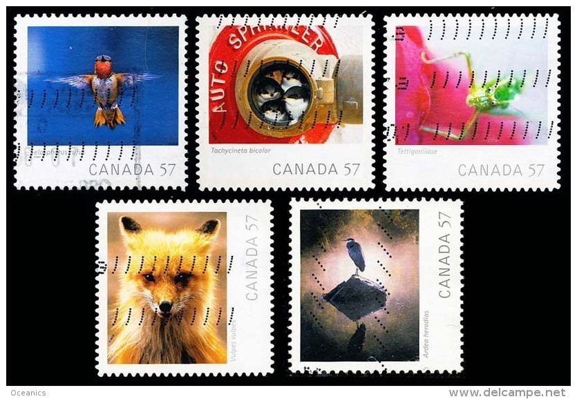 Canada (Scott No.2389-93 - Année De La Faune / Wildlife Year) (o) Série / Set - Used Stamps