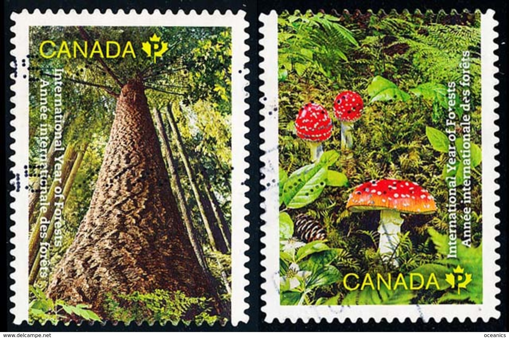 Canada (Scott No.2462-63 - La Foret / Forest) (o) - Oblitérés