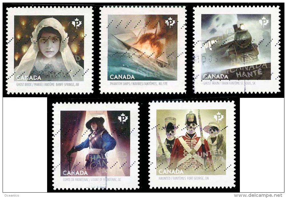 Canada (Scott No.2749-53 - Le Canada Hanté / Haunted Canada) (o) Série / Set - Gebruikt